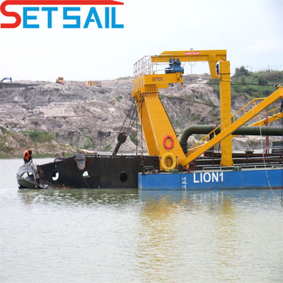 Cutter Head Power 108kw Dieselmotor 12 inch Cutter Suction Dredger met Siemens PLC
