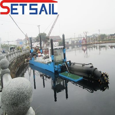 18 Inch Cutter Zuigdraagmachine voor het baggeren Diepte 2,25 Meter Waterstroom 3500 kubieke meter