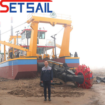Hydraulische zandzuigdreger met Weichai dieselmotor en 160m3-2000m3 capaciteit