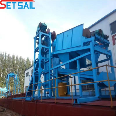 86PCS-100PCS Keten Bucket River Gold Diamond Mining Machinery met agitatiechuit