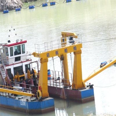 Dieselmotor zandmaaier Zuigdregger voor het drogen van riviermodder Diepte 0,5 meter -30 meter