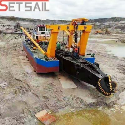 GPS Cummins Diesel Engine Cutter Suction Mud Dredger met Wn200-Wn1000 Pump Size
