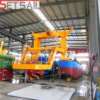 GPS Cummins Diesel Engine Cutter Suction Mud Dredger met Wn200-Wn1000 Pump Size