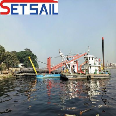 Gemaakt 16 inch Cutter Zuigdredger voor de zee Maximale dredging diepte 13 meter Diesel aangedreven