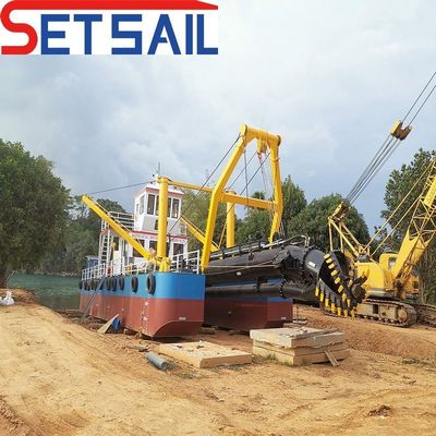 Gemaakt 16 inch Cutter Zuigdredger voor de zee Maximale dredging diepte 13 meter Diesel aangedreven