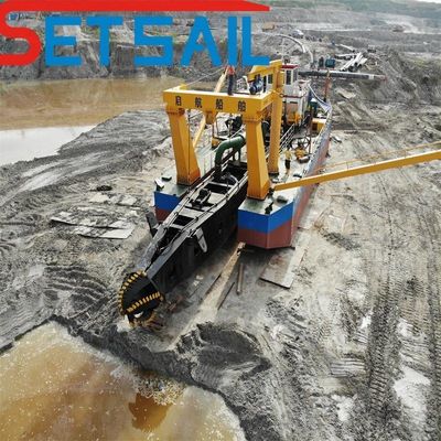 500-5000m Afstand van het lozingsproces Meer moddermaaier Zuigsel slib droogmachine voor rivier zand