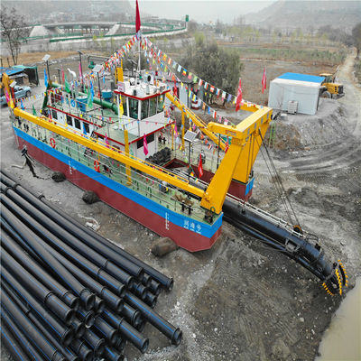 Volledige zuigdredger met boosterstation 250ND-800ND Pompgrootte en 39-65m hoofd