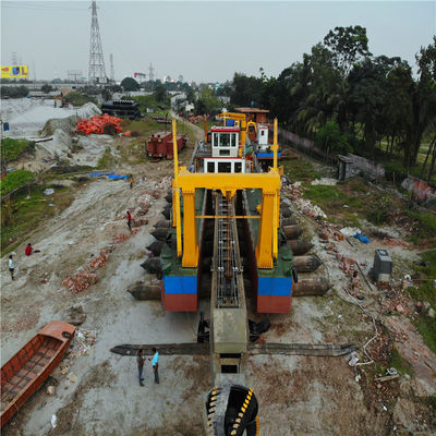 Volledige zuigdredger met boosterstation 250ND-800ND Pompgrootte en 39-65m hoofd