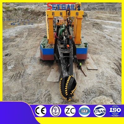 Hulpmotorvermogen Cumins 100kw-2000kw Sandpump Cutter Suction Dredging Machine
