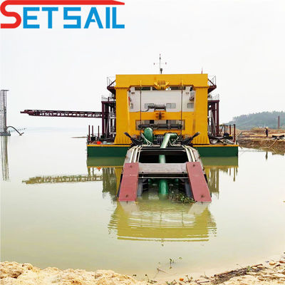 Op maat gemaakte dieselmotor 12 inch cutter zuigdraagmachine voor rivierzandwinning
