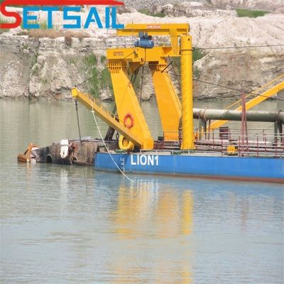 Cutter Head Power 108kw Dieselmotor 12 inch Cutter Suction Dredger met Siemens PLC