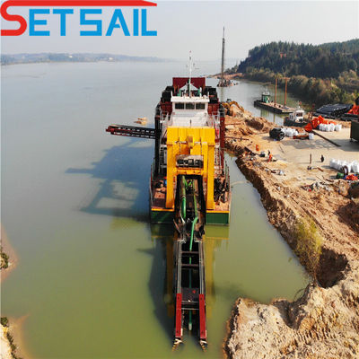 Cummins 160kW-3000kW Cutter Suction Dredger Mining Machinery met Gold Agitate Chute