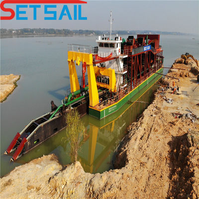 Cummins 160kW-3000kW Cutter Suction Dredger Mining Machinery met Gold Agitate Chute