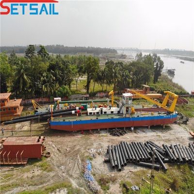 12 inch Cutter Suction Sand Dredger met Mornitoring System en 108kw Cutter Head Power