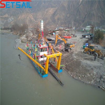 10 inch Cutter Suction Dredger met dieselmotor en 1200 mm Cutter Head Diameter