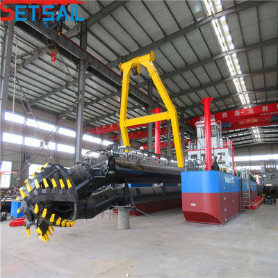 10 inch Cutter Suction Dredger met dieselmotor en 1200 mm Cutter Head Diameter