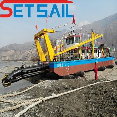 Siemens PLC-systeem Dieselmotor Zanddredger gebruikt in de rivier voor op maat gemaakte behoeften