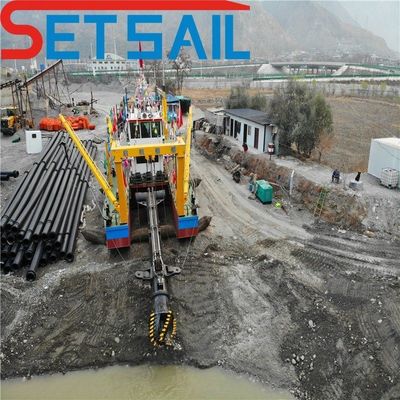 Siemens PLC-systeem Dieselmotor Zanddredger gebruikt in de rivier voor op maat gemaakte behoeften