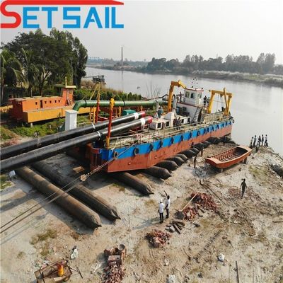 10 inch Cutter Zuigrivier modder bagger voor baggen Totaal breedte 5,5 m Totaal hoogte 1,48 m