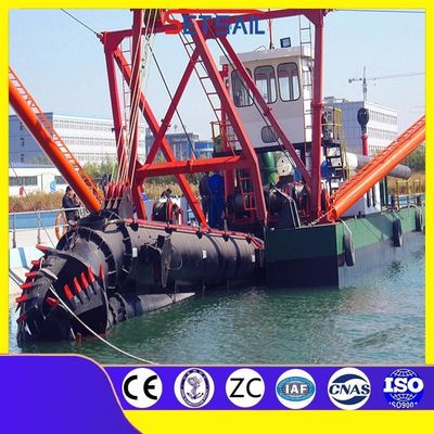 1000 Meter Afvoer Afstand 10 Inch Cutter Zuigmeer Zand Dredger met Hydrocyclone