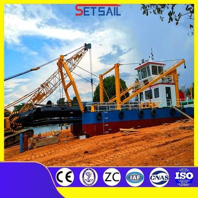 1000 Meter Afvoer Afstand 10 Inch Cutter Zuigmeer Zand Dredger met Hydrocyclone