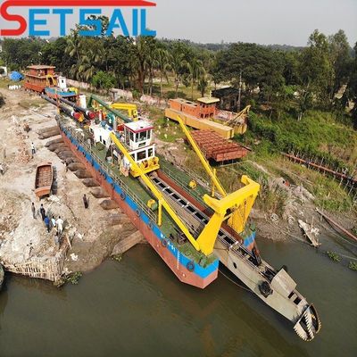10 Inch Cutter Suction Silt Dredger met 8 Meter Dredging Diepte en Rexroth Hydraulisch