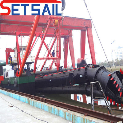 10 inch Cutter Suction Dredger voor meer en zee Bruto gewicht 90000.000kg 53 Meter hoofd