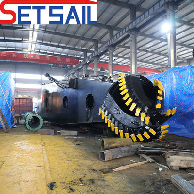 68000.000kg Pakket Bruto Gewicht 10 inch Cutter Suction Dredger met dieselmotor