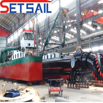 68000.000kg Pakket Bruto Gewicht 10 inch Cutter Suction Dredger met dieselmotor