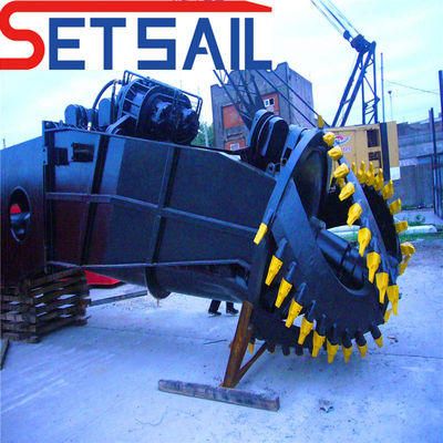 Hydraulische Spud Diesel Motor Cutter Zuigdredger voor een maximale waterstroom van 20000m3