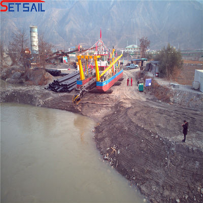 31.1 Meter Totaal Lengte US Set Sail 10 inch Cutter Suction Silt Dredger met Cutter Tanden