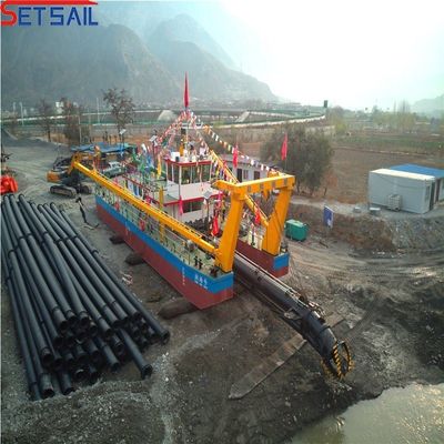 31.1 Meter Totaal Lengte US Set Sail 10 inch Cutter Suction Silt Dredger met Cutter Tanden