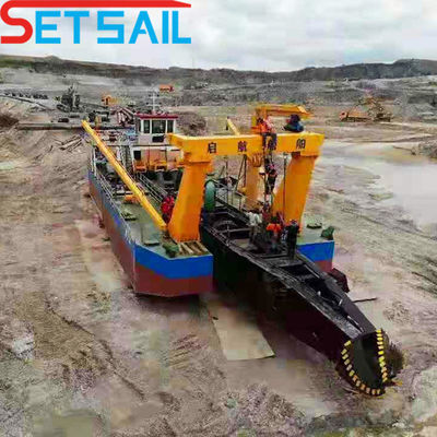 50kw Cutter Head Power 8 inch Cutter Suction Dredger met zandpomp van Rexroth Hydraulic