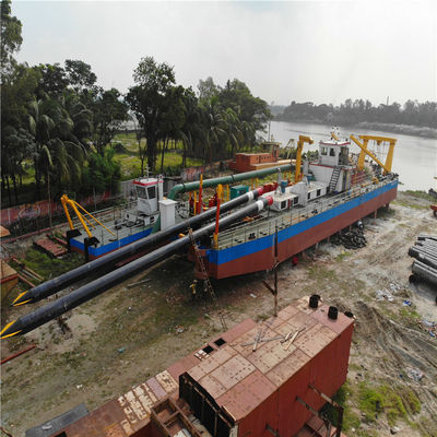 50kw Power Diesel Engine 8 inch Cutter Suction Sand Ship met Rexroth Hydraulische Pomp