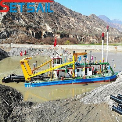 8 Inch Cutter Zuig zand bagger voor rivier CTN Slot Type Cummins 230kw hoofdmotor
