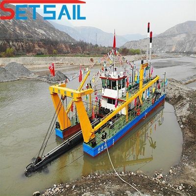 8 Inch Cutter Zuig zand bagger voor rivier CTN Slot Type Cummins 230kw hoofdmotor