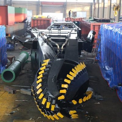 Dredging Diepte 8m-30m Set Sail River Sand Cutter Zuigdredger met hydraulische pomp