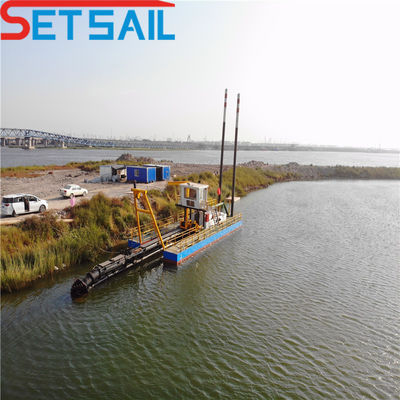 3.2 meter totale breedte Shijiazhuang Sand Pump Cutter Suction Dredger met Rexroth PLC