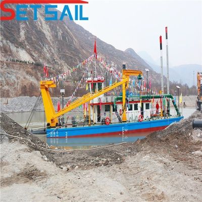 Hydrocyclone Diesel Engine River Sand Dredger met onderwaterpomp en CTN-slottype