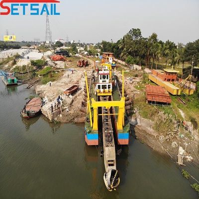 Totale breedte 5m-15m Import dieselmotor cutter zuigdrager voor rivier zand dragen