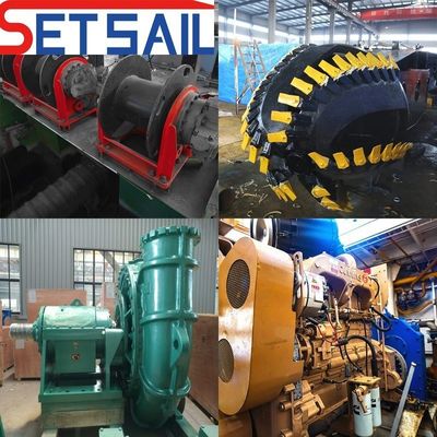 24 inch Cutter Zuigdredger met hydraulische besturing en 500 mm ontladingspijpdiameter