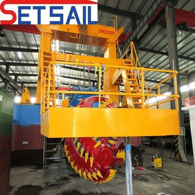 26 Inch Lake Cutter Zuigdredger aangedreven door diesel motor Grondcapaciteit 1800m3