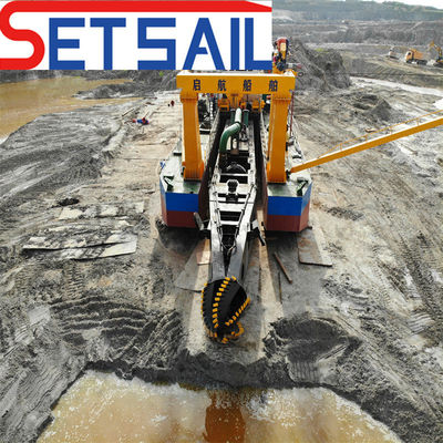 28 inch Cutter Suction Dredger voor rivier zand Levenslange service na verkoop gegarandeerd