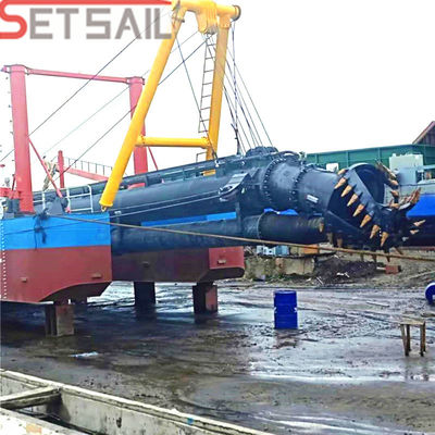 Rivierzandpomp en dieselsnipper Zuig- en baggermachine Totaal lengte 18-50 meter