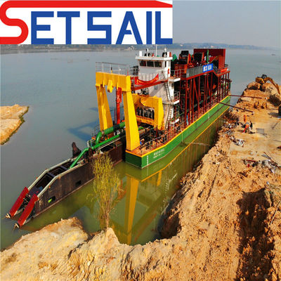DM-14 Cutter Suction Rivier Sand Dredging Machinery met drukmeter Duurzaam ontwerp