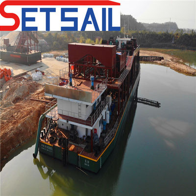 Verscheidene toepassingen 6000m3 Waterstroom 26 inch Cutter Zuigsel Mud Dredger voor zand
