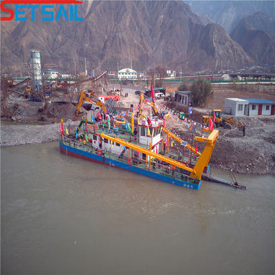 3900cm * 860cm * 200cm Package Cutter Suction Sand Dredging Ship met Anker Boom