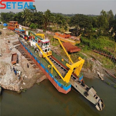 3900cm * 860cm * 200cm Package Cutter Suction Sand Dredging Ship met Anker Boom