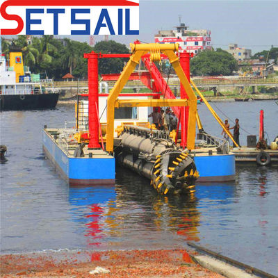 32 inch 7500m3 Cutter Suction Sand Dredger met onderwaterpomp met 50m totale lengte