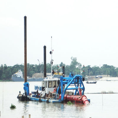 Aanpasbare dieselmotor cutter zuigersand baggerboot met onderwaterpomp